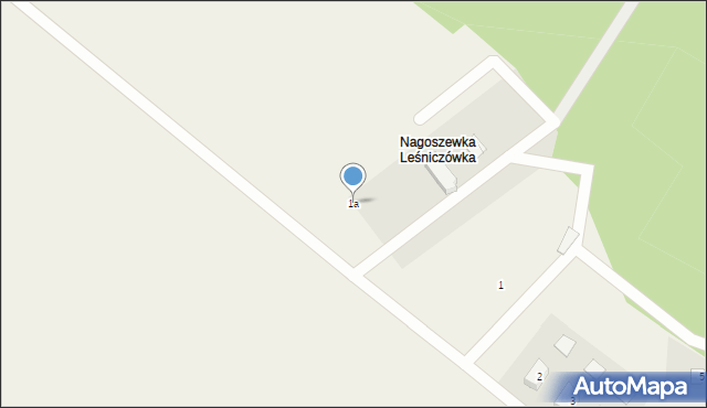 Nagoszewka Pierwsza, Nagoszewka Pierwsza, 1a, mapa Nagoszewka Pierwsza