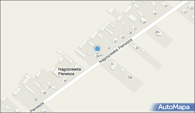 Nagoszewka Pierwsza, Nagoszewka Pierwsza, 34, mapa Nagoszewka Pierwsza