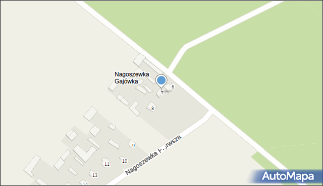 Nagoszewka Pierwsza, Nagoszewka Pierwsza, 7, mapa Nagoszewka Pierwsza