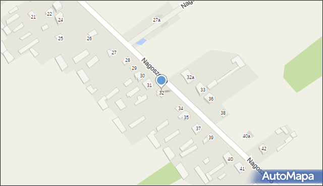 Nagoszewo, Nagoszewo, 32, mapa Nagoszewo