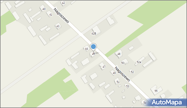 Nagoszewo, Nagoszewo, 45, mapa Nagoszewo