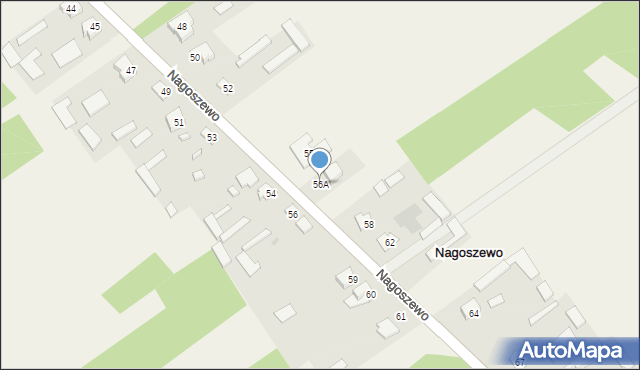 Nagoszewo, Nagoszewo, 56A, mapa Nagoszewo