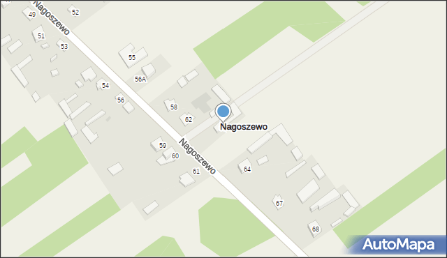 Nagoszewo, Nagoszewo, 63, mapa Nagoszewo