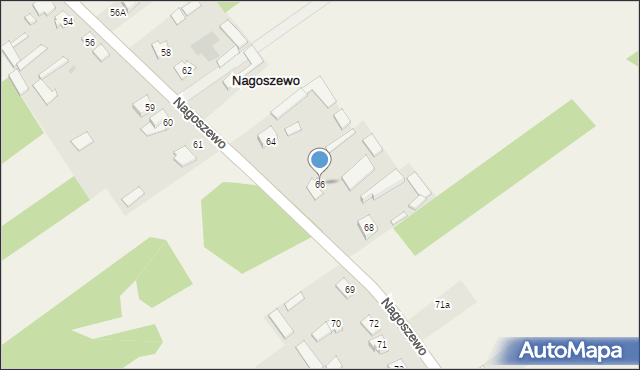 Nagoszewo, Nagoszewo, 66, mapa Nagoszewo