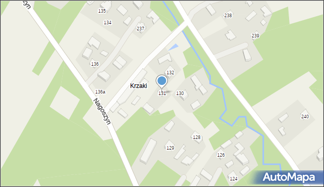 Nagoszyn, Nagoszyn, 131, mapa Nagoszyn