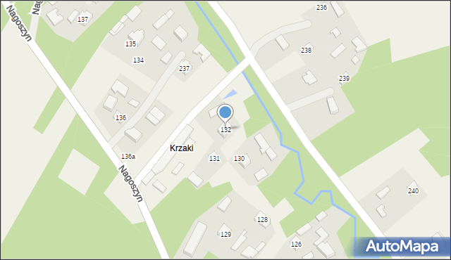 Nagoszyn, Nagoszyn, 132, mapa Nagoszyn