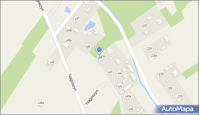 Nagoszyn, Nagoszyn, 144, mapa Nagoszyn