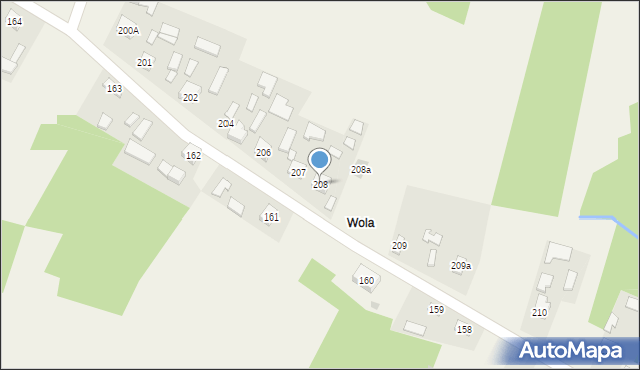 Nagoszyn, Nagoszyn, 208, mapa Nagoszyn