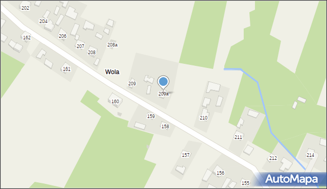 Nagoszyn, Nagoszyn, 209a, mapa Nagoszyn