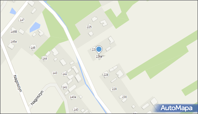 Nagoszyn, Nagoszyn, 226a, mapa Nagoszyn