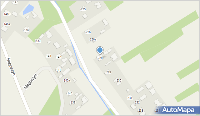 Nagoszyn, Nagoszyn, 228, mapa Nagoszyn