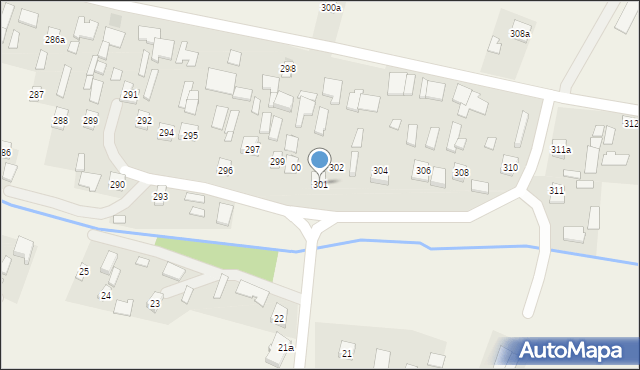 Nagoszyn, Nagoszyn, 301, mapa Nagoszyn