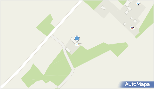Nagoszyn, Nagoszyn, 316, mapa Nagoszyn