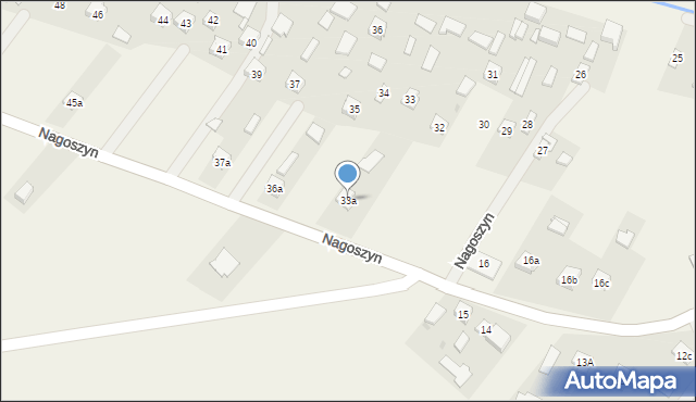 Nagoszyn, Nagoszyn, 33a, mapa Nagoszyn