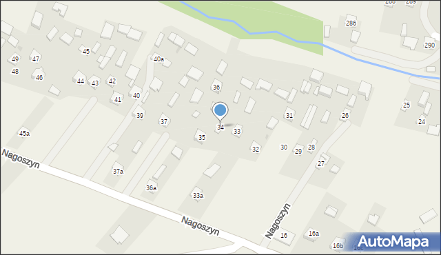 Nagoszyn, Nagoszyn, 34, mapa Nagoszyn