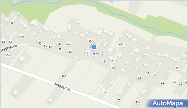 Nagoszyn, Nagoszyn, 43, mapa Nagoszyn
