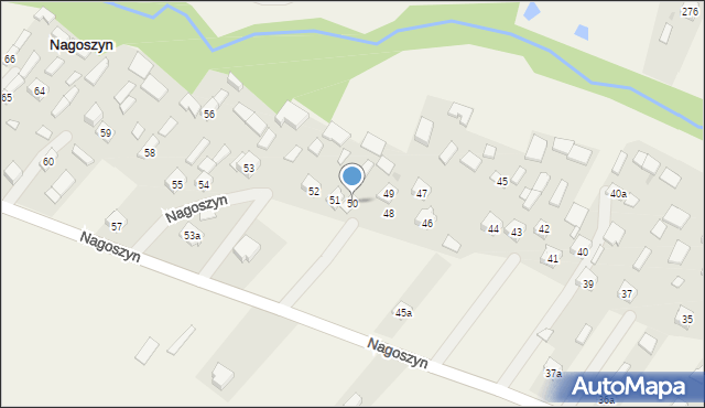 Nagoszyn, Nagoszyn, 50, mapa Nagoszyn