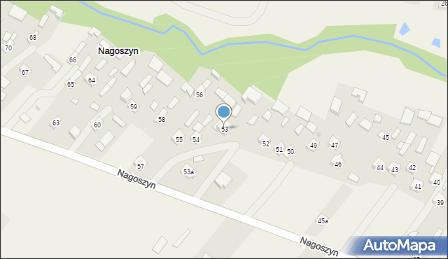 Nagoszyn, Nagoszyn, 53, mapa Nagoszyn