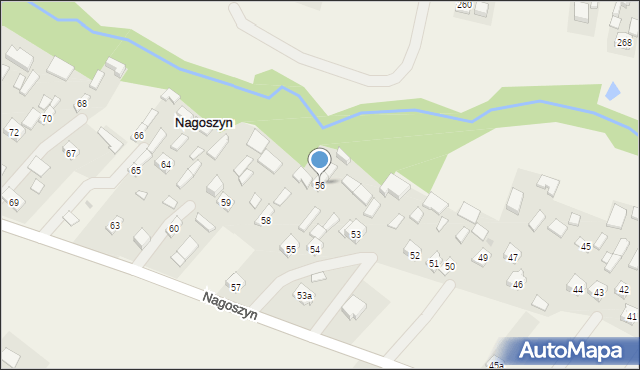 Nagoszyn, Nagoszyn, 56, mapa Nagoszyn