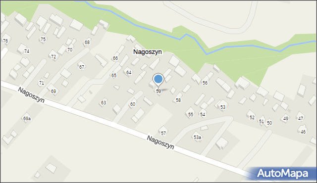 Nagoszyn, Nagoszyn, 59, mapa Nagoszyn