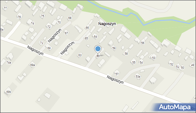 Nagoszyn, Nagoszyn, 60, mapa Nagoszyn