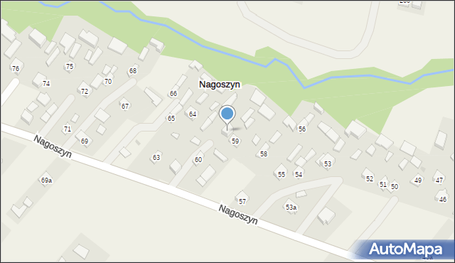 Nagoszyn, Nagoszyn, 61, mapa Nagoszyn