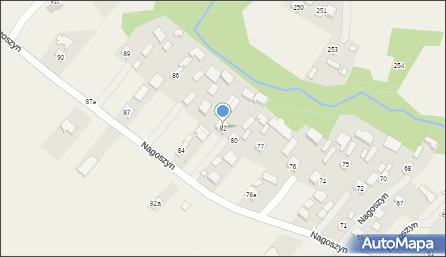 Nagoszyn, Nagoszyn, 82, mapa Nagoszyn