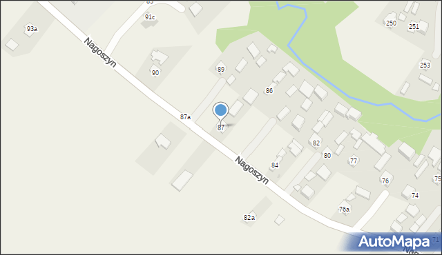 Nagoszyn, Nagoszyn, 87, mapa Nagoszyn