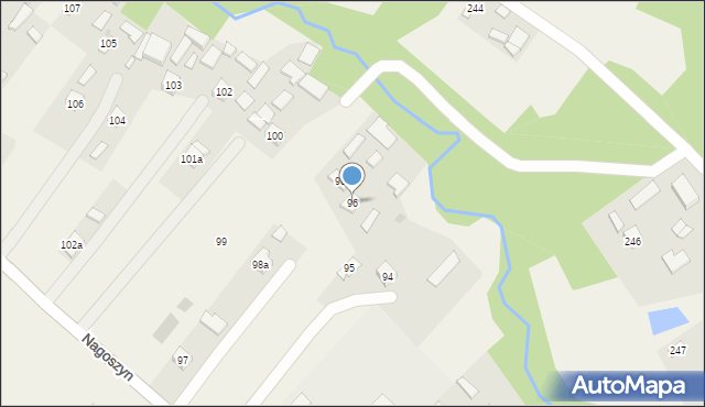 Nagoszyn, Nagoszyn, 96, mapa Nagoszyn