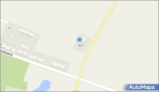 Nagradowice, Nagradowice, 1B, mapa Nagradowice