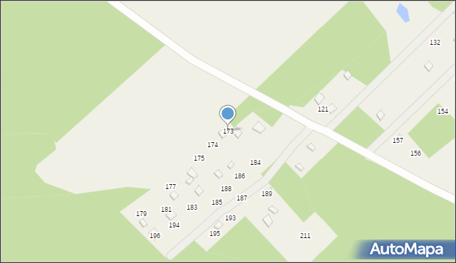 Naguszewo, Naguszewo, 173, mapa Naguszewo