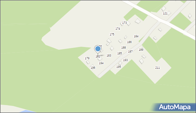 Naguszewo, Naguszewo, 181, mapa Naguszewo