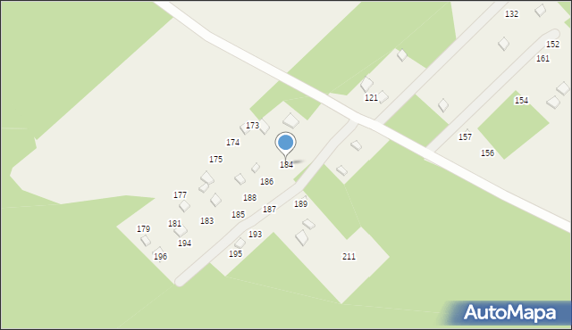Naguszewo, Naguszewo, 184, mapa Naguszewo