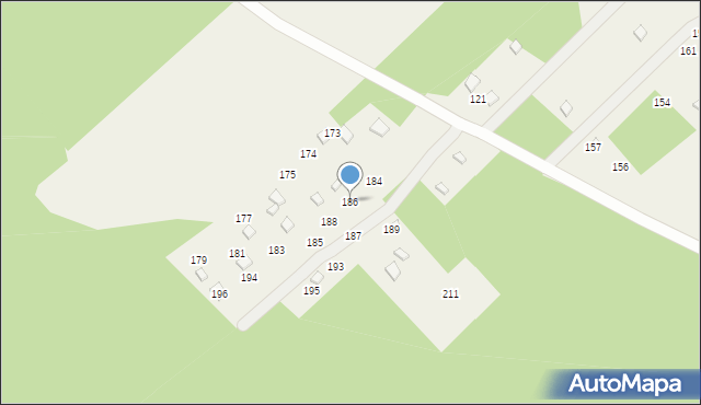 Naguszewo, Naguszewo, 186, mapa Naguszewo
