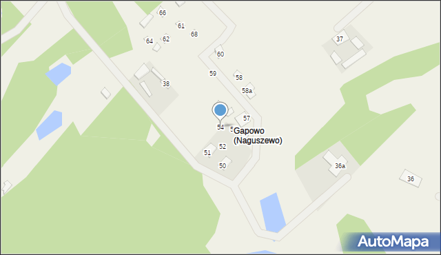 Naguszewo, Naguszewo, 54, mapa Naguszewo