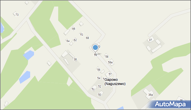 Naguszewo, Naguszewo, 59, mapa Naguszewo