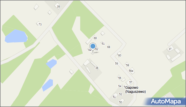 Naguszewo, Naguszewo, 63, mapa Naguszewo