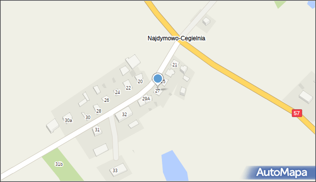 Najdymowo, Najdymowo, 27, mapa Najdymowo