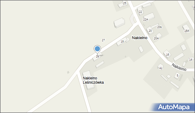 Nakielno, Nakielno, 24, mapa Nakielno