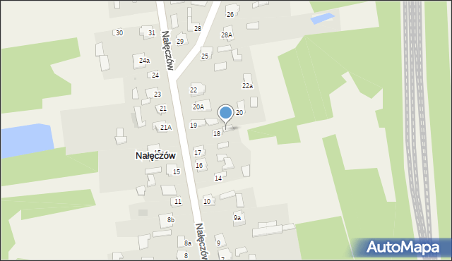 Nałęczów, Nałęczów, 18a, mapa Nałęczów