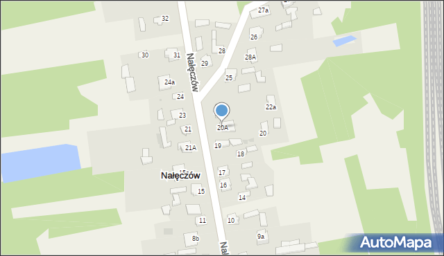 Nałęczów, Nałęczów, 20A, mapa Nałęczów