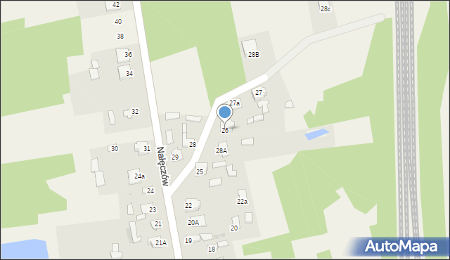 Nałęczów, Nałęczów, 26, mapa Nałęczów