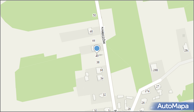 Nałęczów, Nałęczów, 40, mapa Nałęczów
