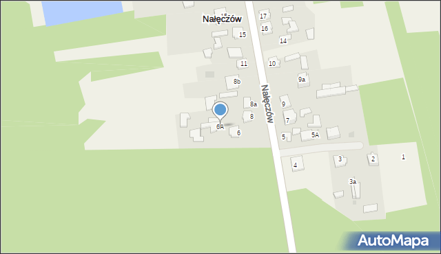 Nałęczów, Nałęczów, 6A, mapa Nałęczów