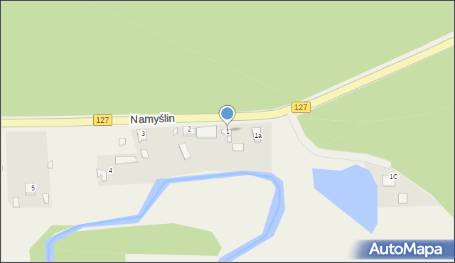 Namyślin, Namyślin, 1, mapa Namyślin