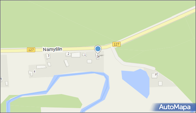 Namyślin, Namyślin, 1a, mapa Namyślin