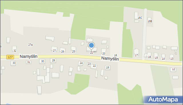 Namyślin, Namyślin, 21, mapa Namyślin