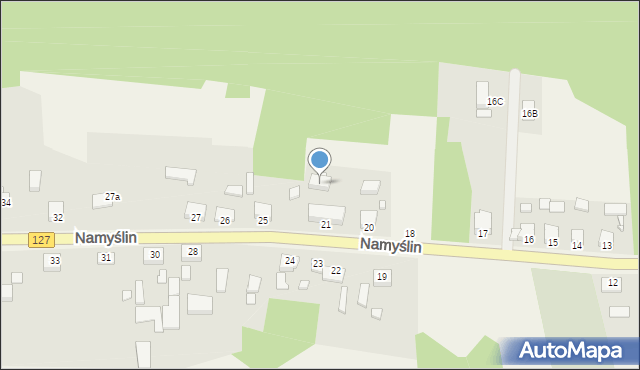 Namyślin, Namyślin, 21a, mapa Namyślin