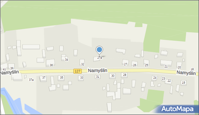 Namyślin, Namyślin, 27a, mapa Namyślin