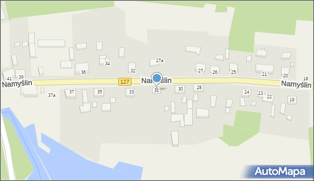 Namyślin, Namyślin, 31, mapa Namyślin